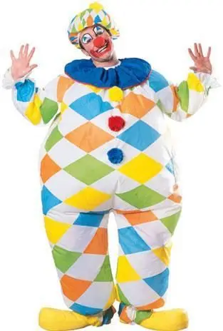 Fancy Lovely Funny Clown Inflatable Clothes Adults Halloween Christmas Party Grownups Costumes Carnival Props | Игрушки и хобби