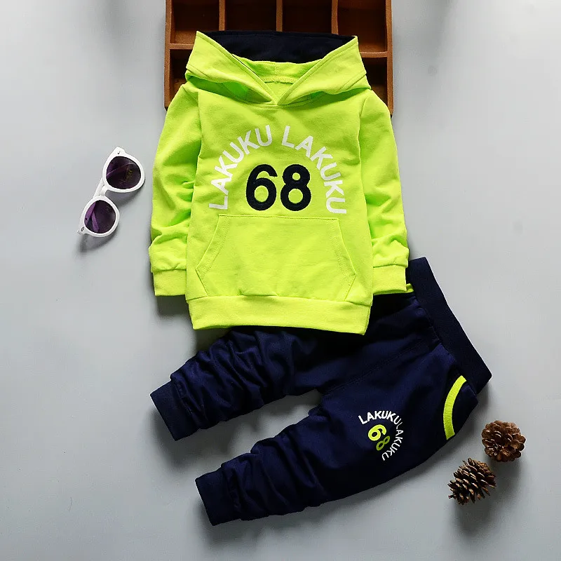 BibiCola Boys Clothing Sets Autumn Tracksuits Kids Hoodies Sport Suits Children Sweatshirts +Pants Clothes Set Outfits |