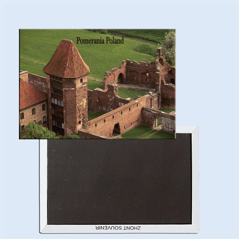 

Castle of Teutonic Knights, Malbork, Pomerania, Poland, Refrigerator magnet, Tourist souvenirs, Home creative ornaments 24702