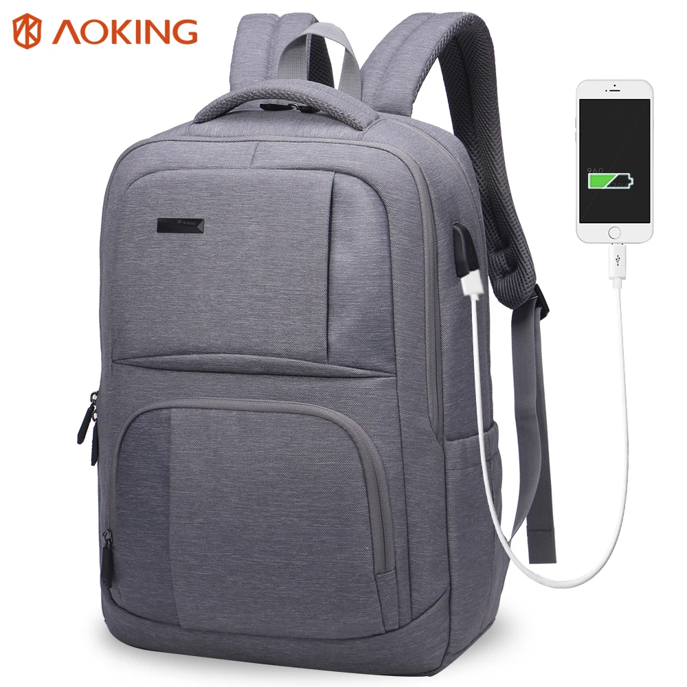 Aoking мужской нейлоновый рюкзак с внешней зарядкой USB водонепроницаемый дорожный