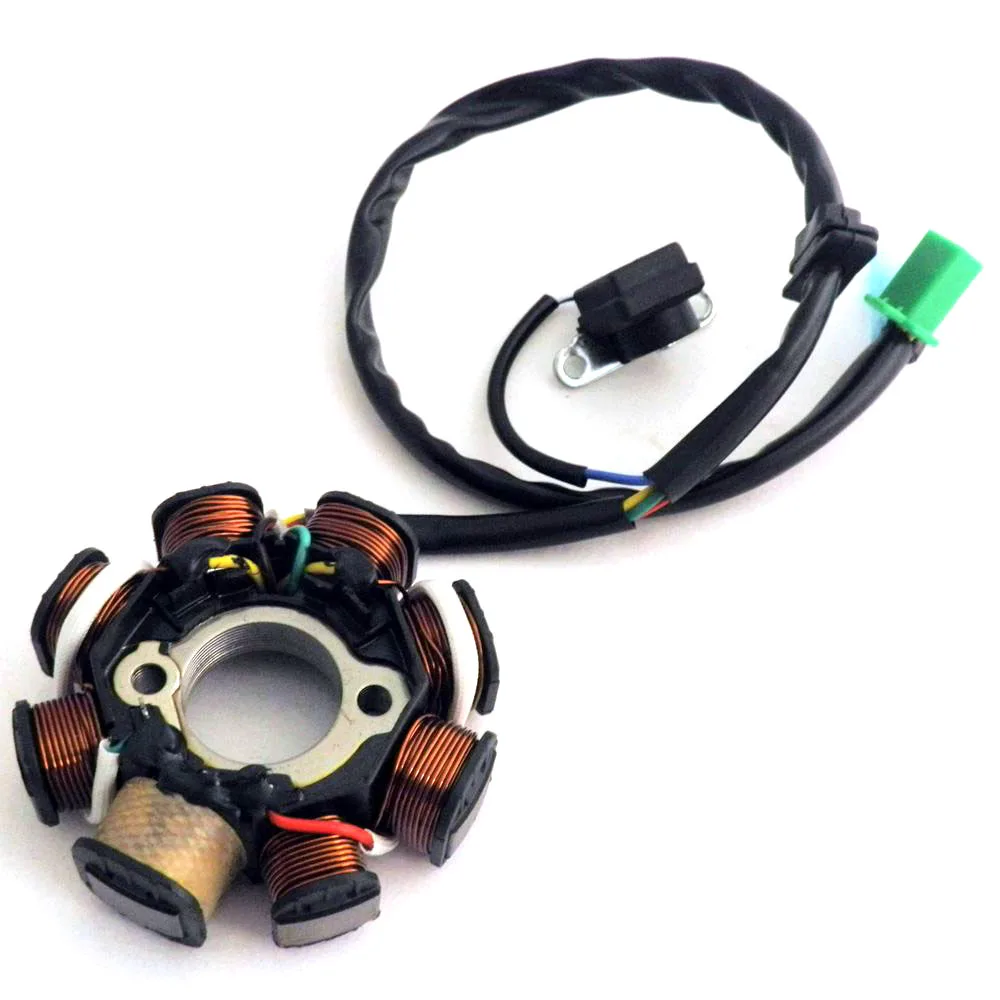 DC Ignition Stator Magneto Coil Generator 8 Poles for GY6 150cc 125cc Chinese Scooter Moped  ATV Quad Pocket Bike