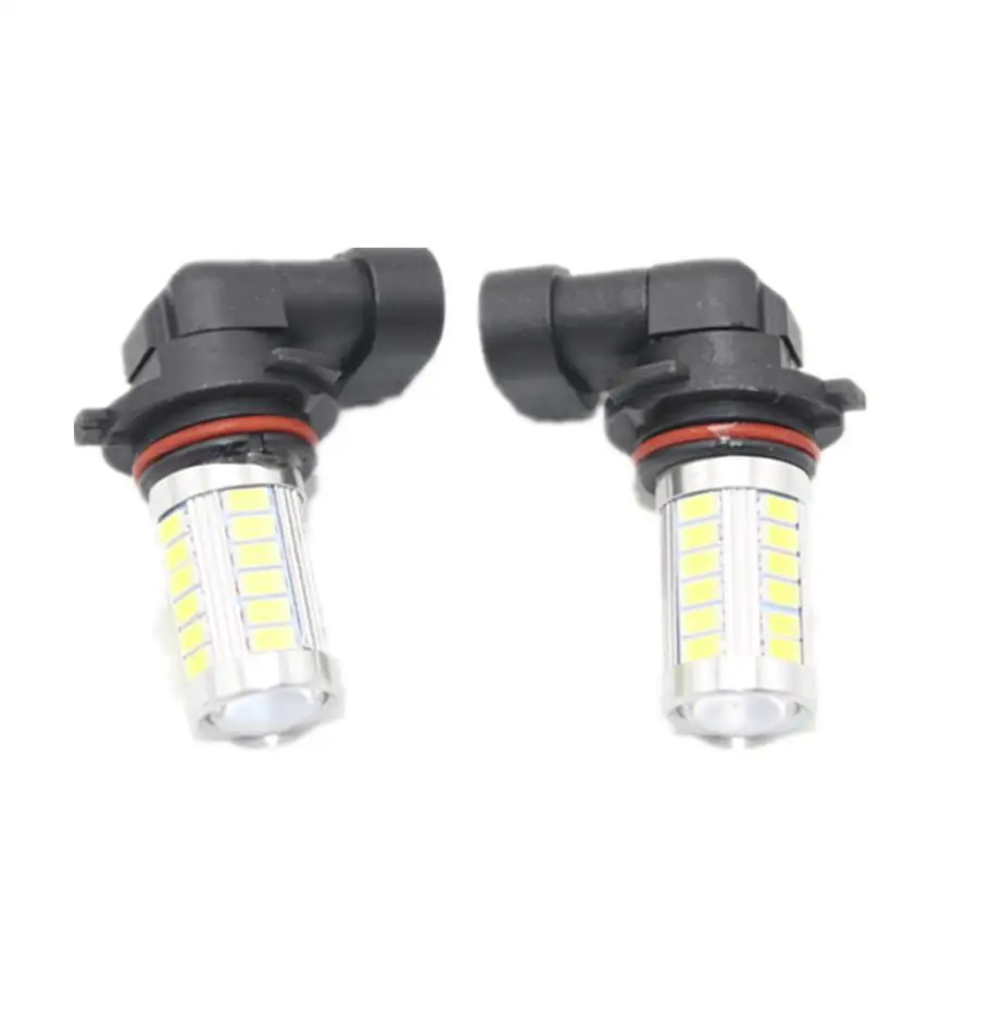 Светодиодный фонарь для VW Touareg 2002 2003 2004 2005 2006 2007 2008 2009 2010 автомобиль передний светодиодный противотуманная фара с провод лампы - Цвет: 2 Pcs bulbs