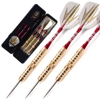cuesoul archer 19 grams steel tip embossed brass barrels darts set with dart case