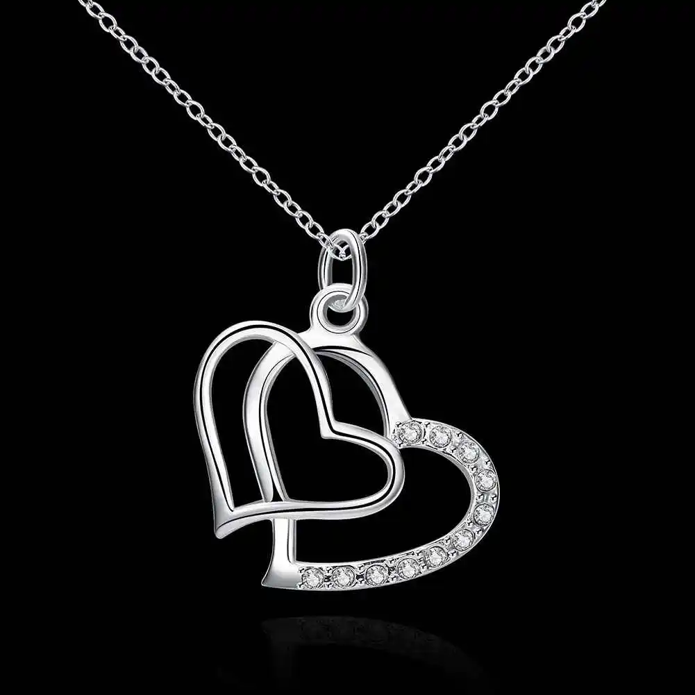 KITEAL Горячая распродажа! Посеребренные Подвески для женщин с вставками двойным