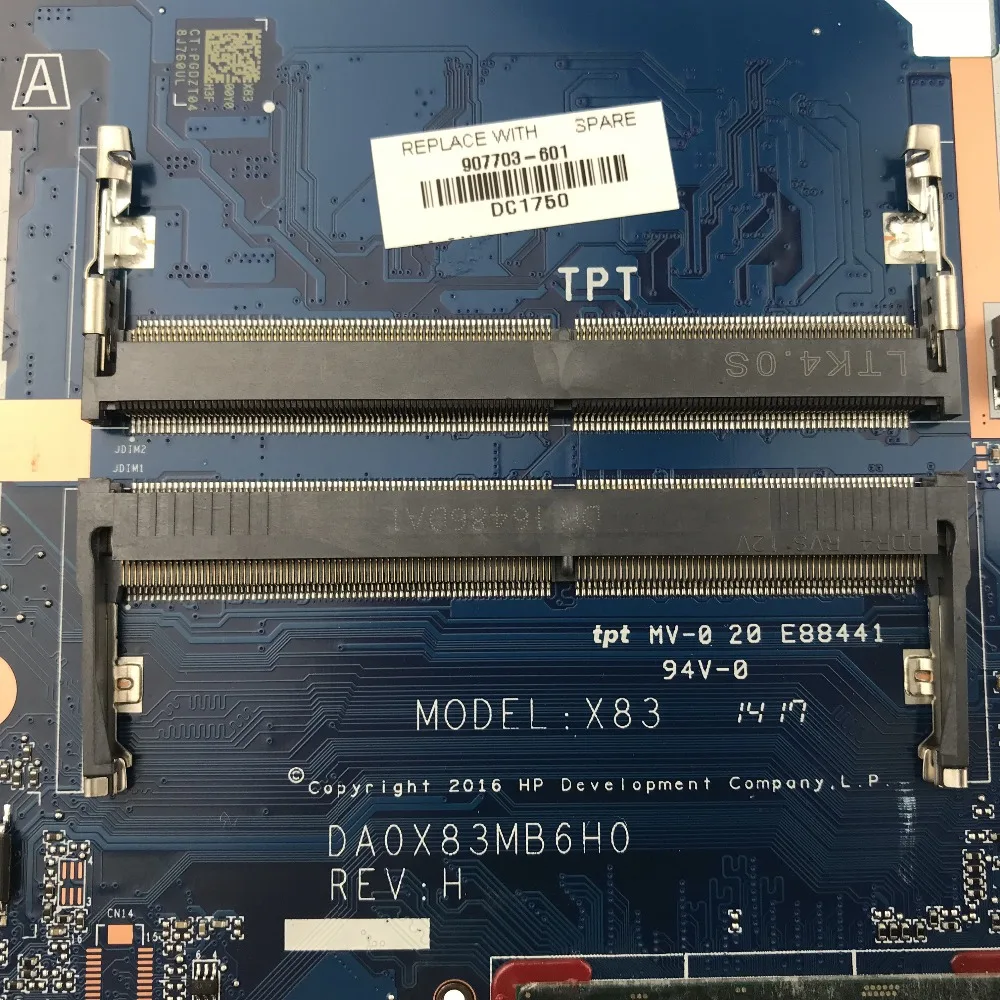Для hp ProBook 450 G4 материнской платы 907703-601 Тетрадь PC 907703-001 i5-7200U Процессор x83 DA0X83MB6H0 Ноутбук Материнские испытания