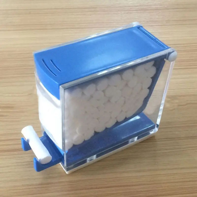 

1Pc Dental Dentist Cotton Roll Dispenser Holder Storage Organizer Box Press Type