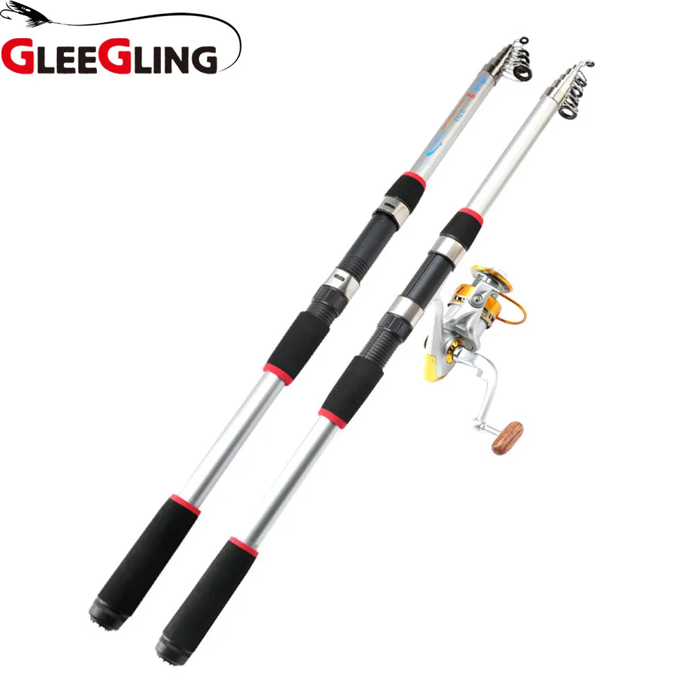 GLEEGLING FR08 Удочка 2 1 м 4 7 3 0 6 Canna Da Pesca спиннинговая телескопическая удочка для ловли