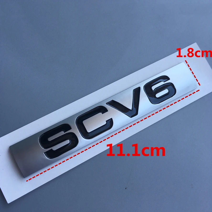 SCV6 L SCV6 SDV8 эмблема с буквенным логотипом для Range Rover VOGUE VOGUESE Expression расширенная версия автомобиля Стайлинг боковой багажник значок стикер - Цвет: SCV6