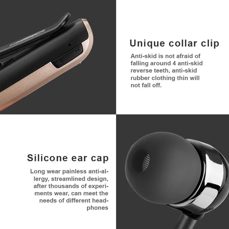 Беспроводные Bluetooth наушники FineBlue F plus Mini с вибрацией Спортивная гарнитура для