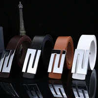 luxury leather straps for men reversible belt fashion letter s smooth strap buckle men luxury brand designers