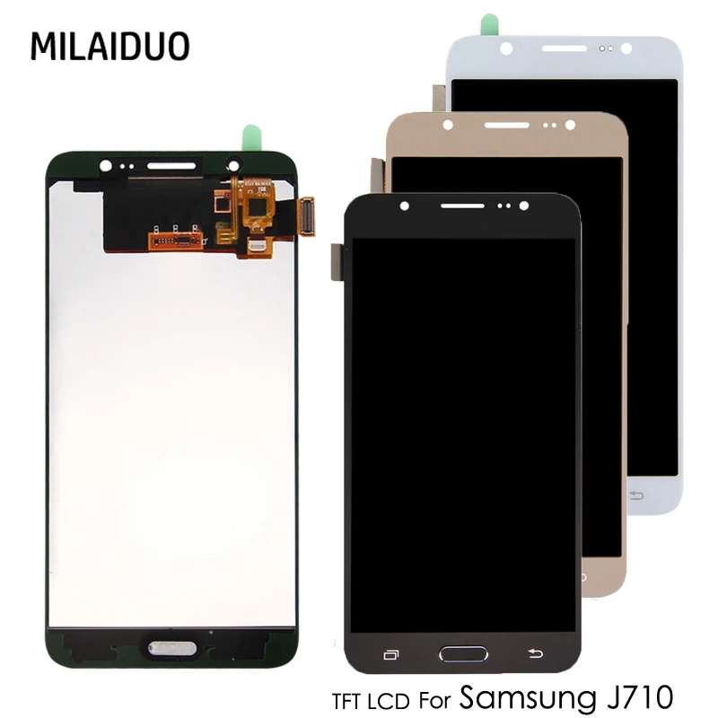 ЖК дисплей для Samsung Galaxy J7 2016 j710 J710FN J710F J710M J710Y J710G J710H TFT кодирующий преобразователь