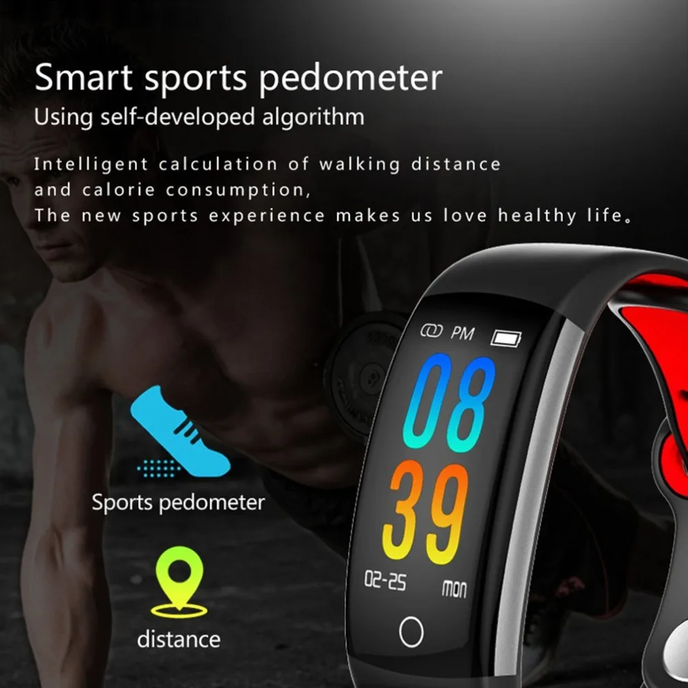 New Smart wristband Color Screen Bracelet Real-Time Heart Rate Monitoring Information Push Call Reminder Waterproof | Электроника