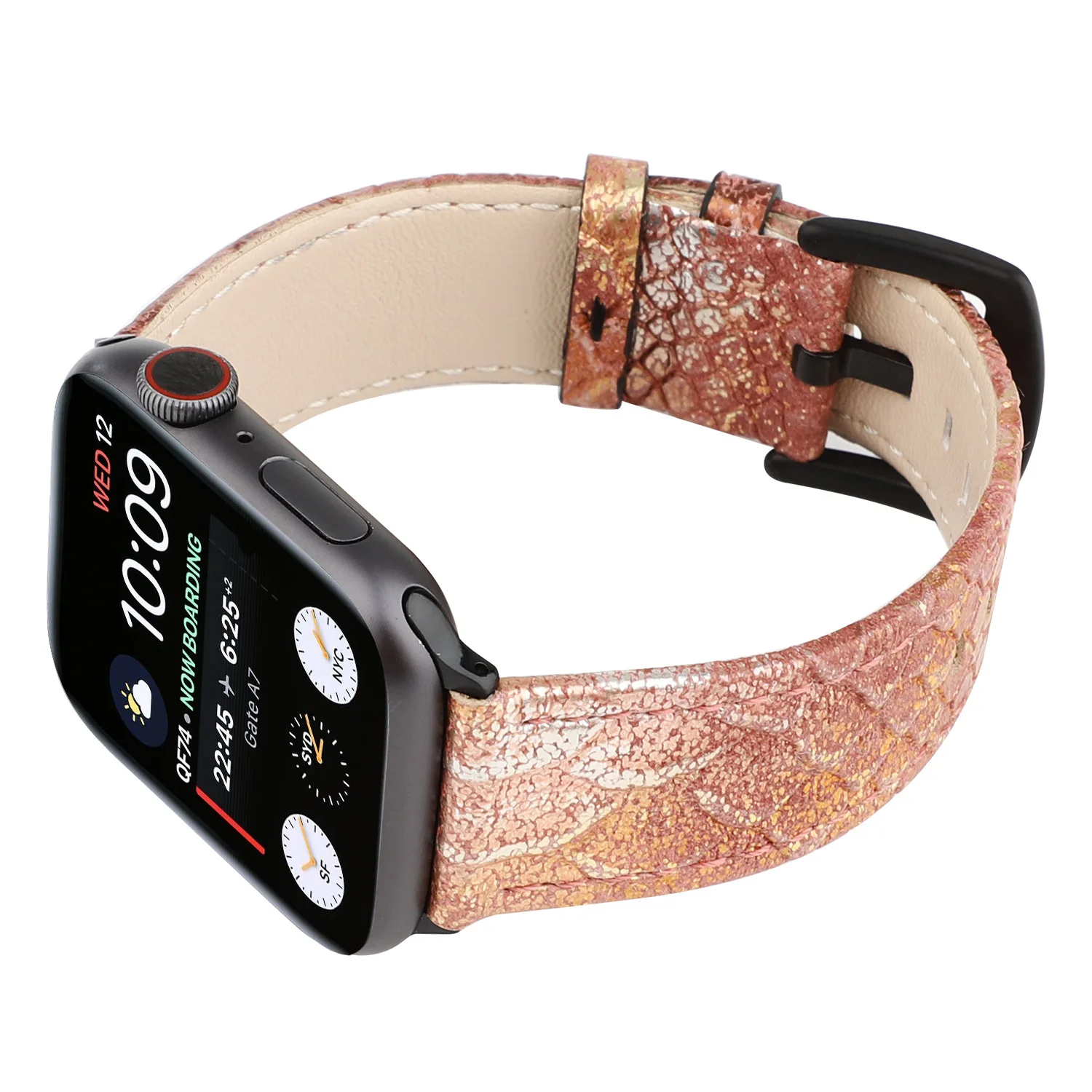 Ремешок для Apple Watch 38 мм 42 мм 40 мм 44 мм кожаный браслет ремень для iWatch Группа серии 4 3 2 1 ремешок змеиная кожа стиль ремешок для часов