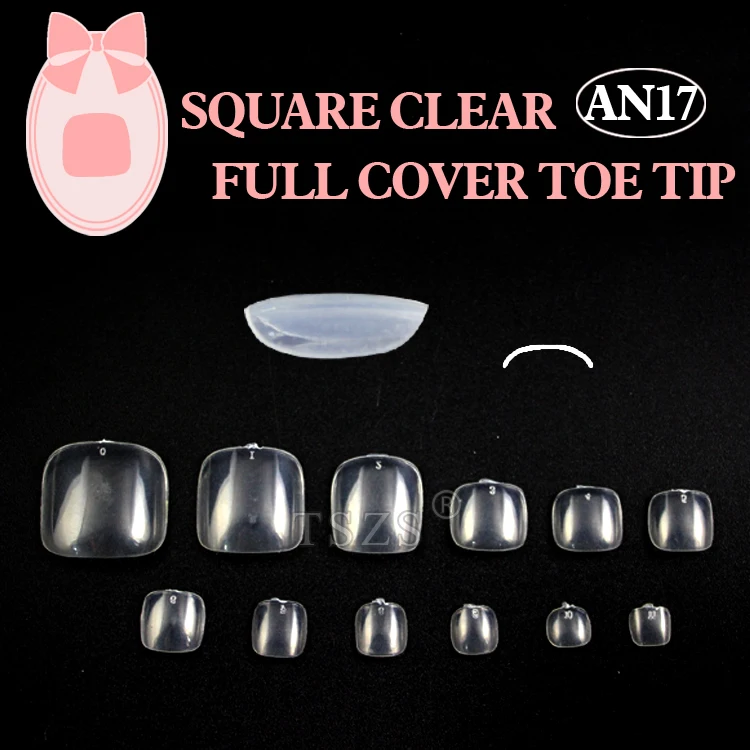 1bag/lot * 500pcs Toe Nails Full Cover Tips Pedicure False Art Acrylic Gel UV DIY Press On Toe Nails