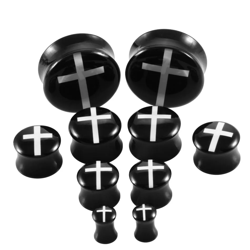 Акриловые ушные пробки серьги туннели 2 шт.|double flare|earring gaugestunnel earrings |