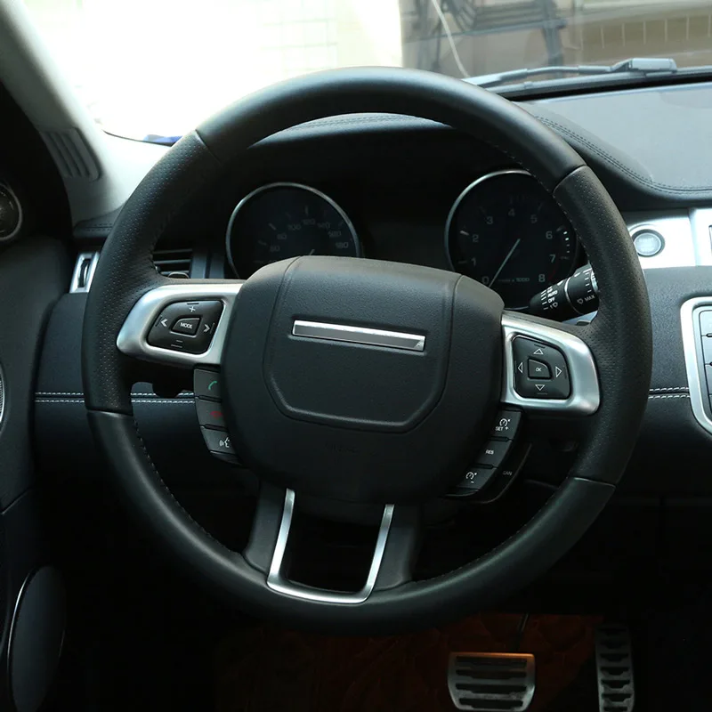Автомобильный Стайлинг ABS декоративная рамка на руль для Land Rover Range Evoque аксессуары