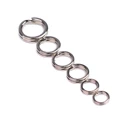 100 шт.лот двойное плоское кольцо с покрытием для приманки, соединительное кольцо, гибкое плоское двойное кольцо, рыболовные аксессуары