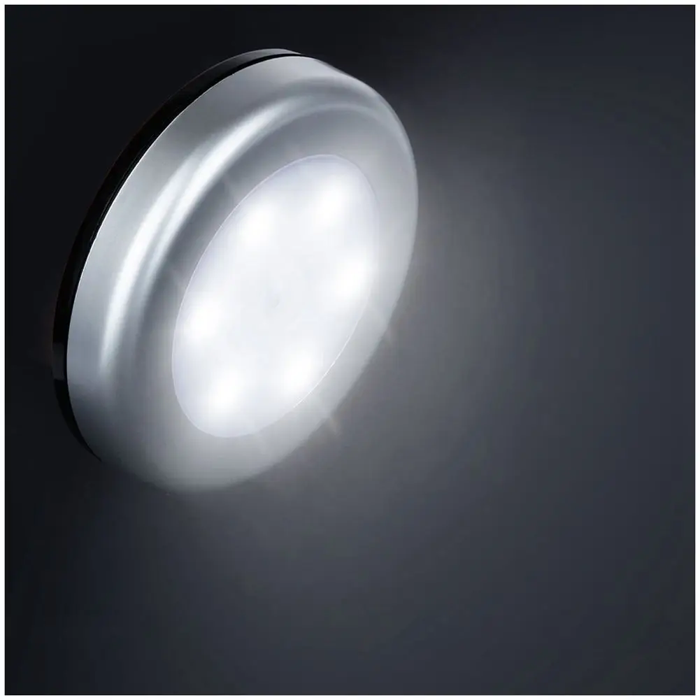 PIR Motion Sensor Light Night Wall Cordless Battery-powered 6 Ultra-Bright LED for Closet Wardrobe Stairs Corridor Cabinet | Лампы и