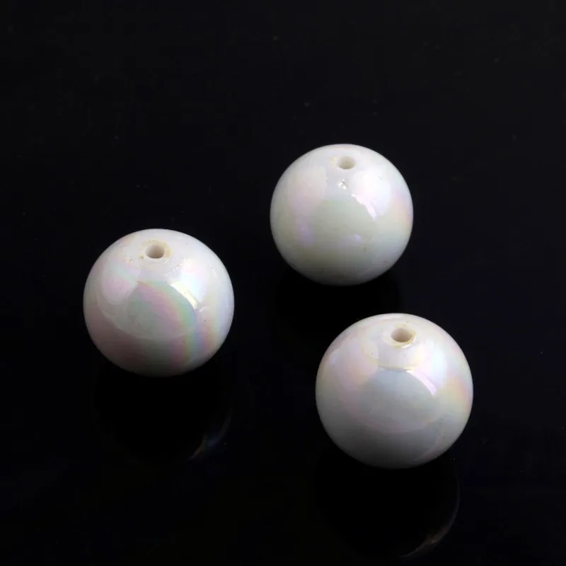 OYKZA дешево качество AAA массивные Акриловые Твердые бусины AB Bubblegum для модных