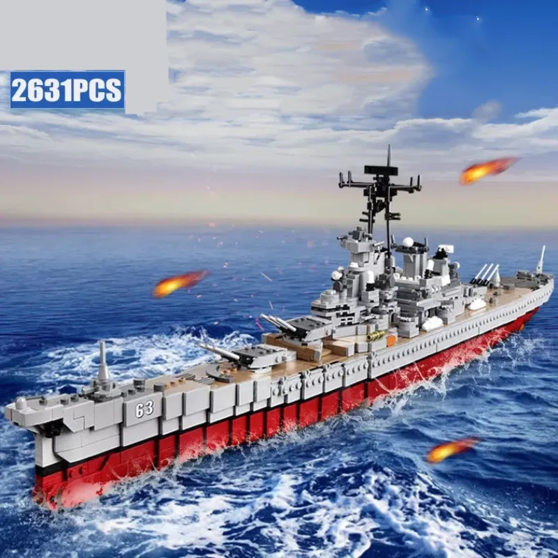 XINGBAO 06030 2631 шт. Военная серия The Missouri набор линкоров строительные блоки кирпичи новые детские игрушки рождественские подарки модель корабля