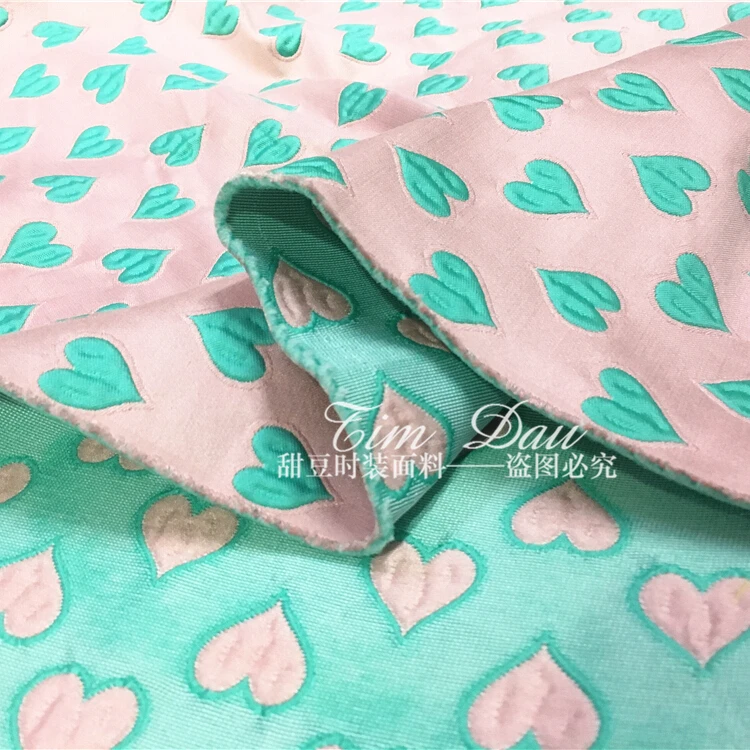 Бесплатная доставка! Розовый модные ткани марки jacquard четкие платье куртка DIY