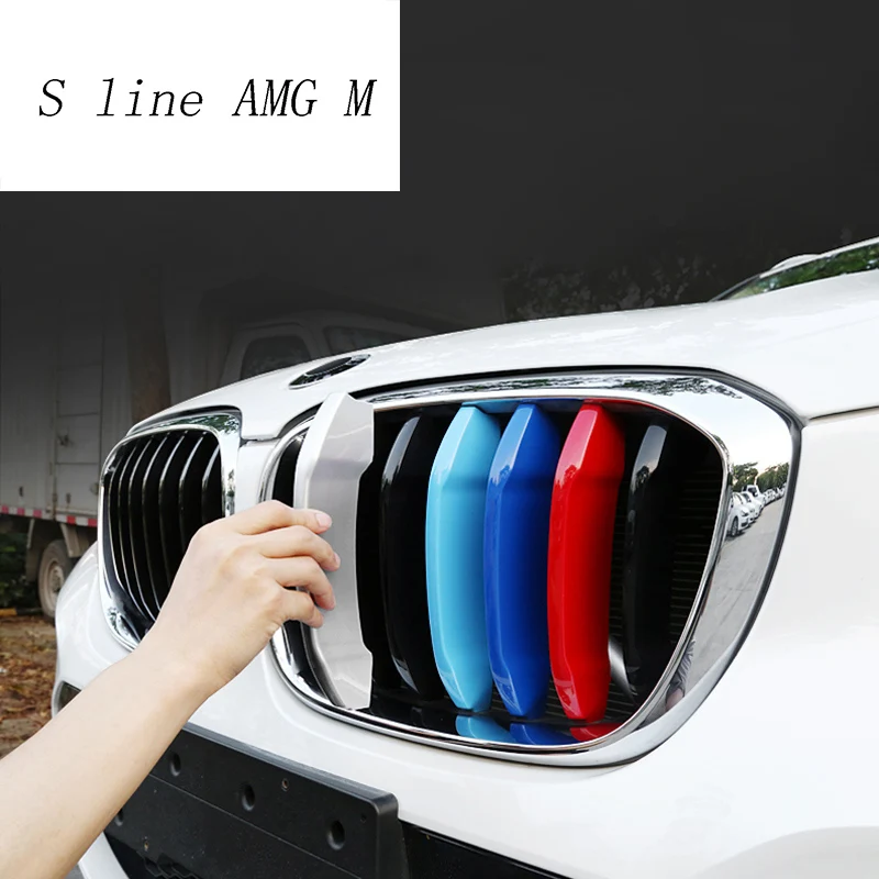 Автомобильный Стайлинг для BMW X3 G01 X4 Передняя средняя решетка гриль отделка