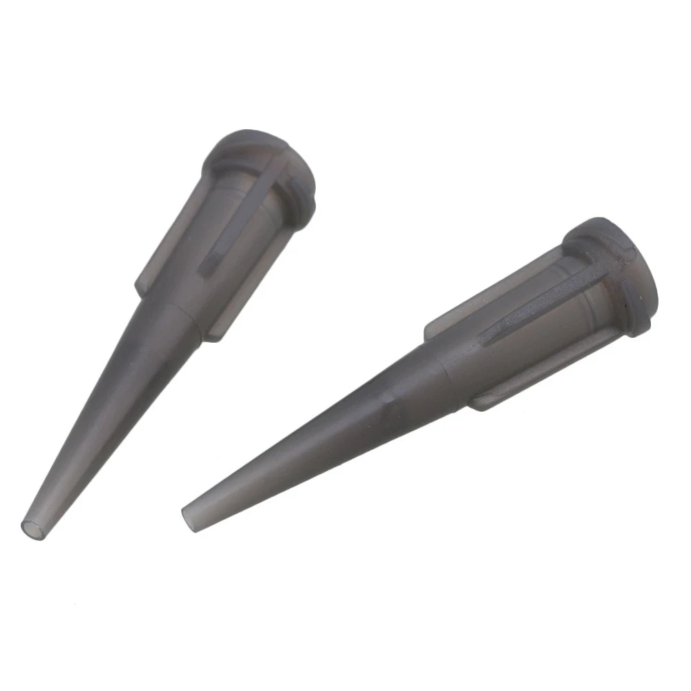 

100pcs 16 Gauge Spiral Connector TT Dispensing Needle Blunt Tips Grey