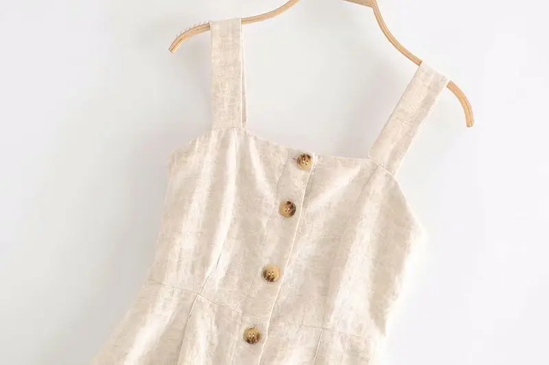 Платье с тонкими лямками в европейском и американском стиле принтом AAZZ55