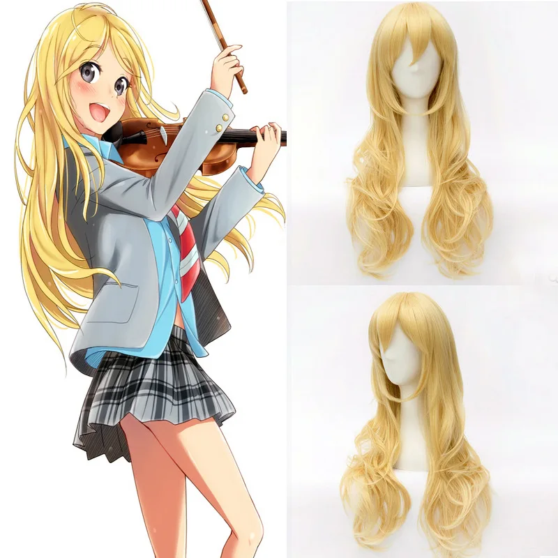 Your Lie in April Miyazono Kaori Cosplay Costumes Arima Kousei Synthetic Wigs Pants Coat Jacket Skirt School Uniform Men Girls