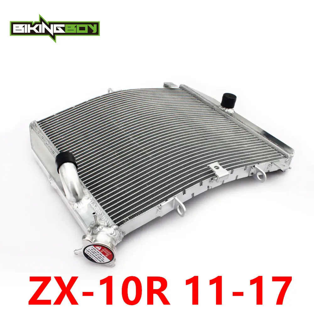 ZX10R 11-17 BIKINGBOY для Kawasaki Ninja ZX10R ZX-10R ZX10-R 04 05 06 07 08 09, 10, 11, 12, 13, 14, 15, 16, 17, радиатор охлаждения двигателя кулер для воды - Цвет: ZX10R 11-17