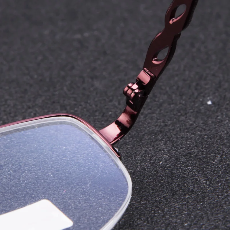 Очки Chashma женские оптические антибликовые прозрачные в полуоправе металлические