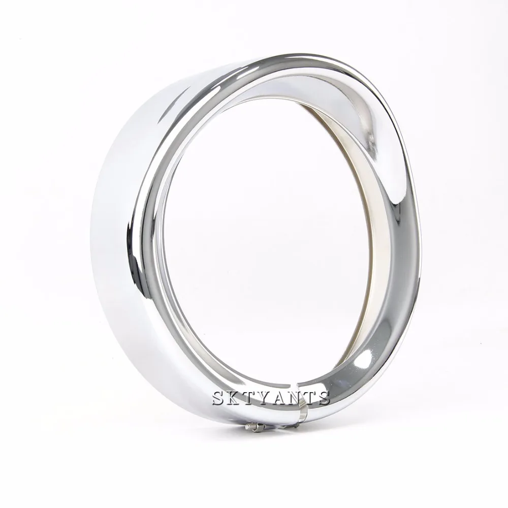 Chrome 7 inch Motorcycle Trim Ring 7&quot Headlight For 2012-2014 FLD 94-14 FLHR 86-14-FLST | Автомобили и мотоциклы
