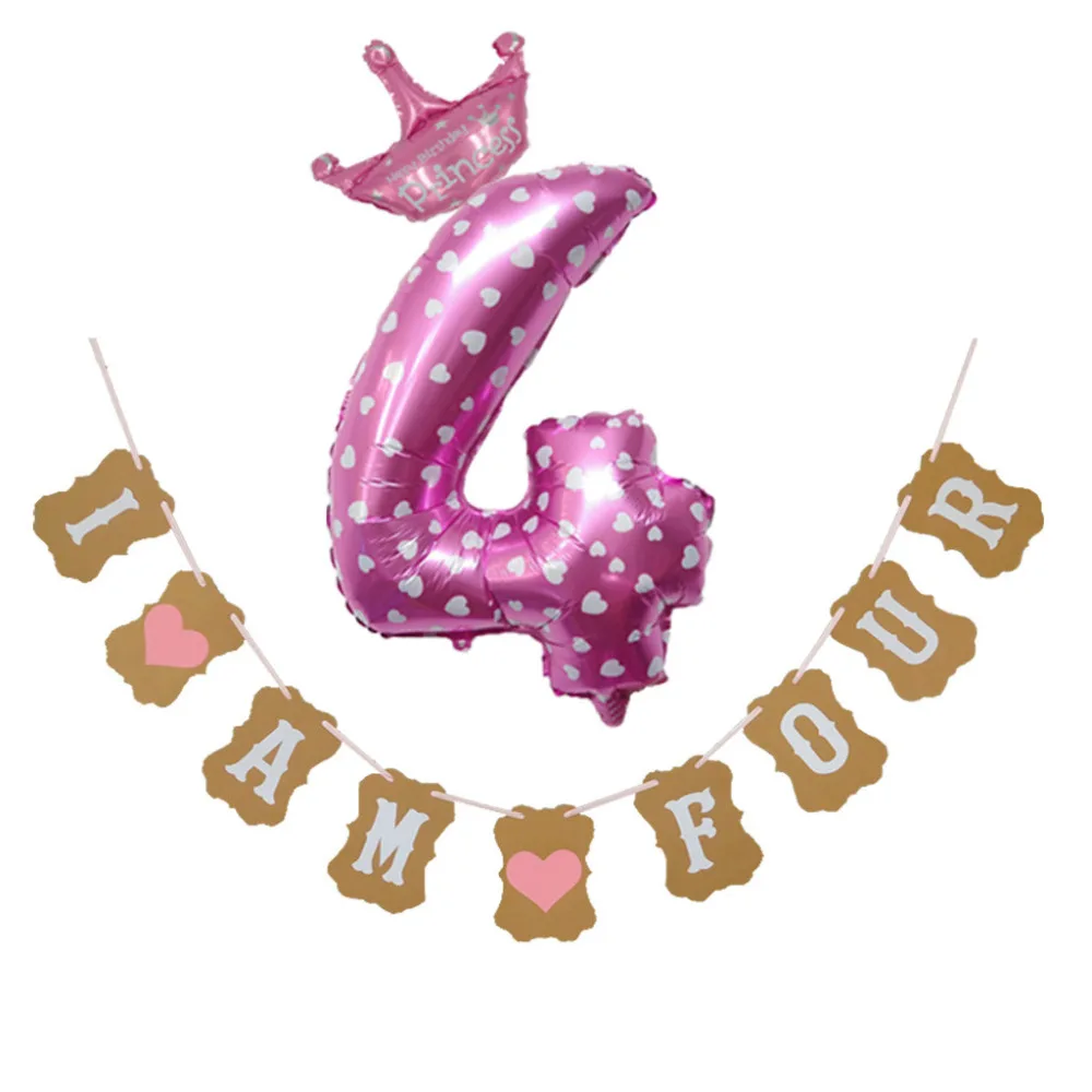 30 дюймов большой воздушный шар из алюминиевой фольги розовый день рождения