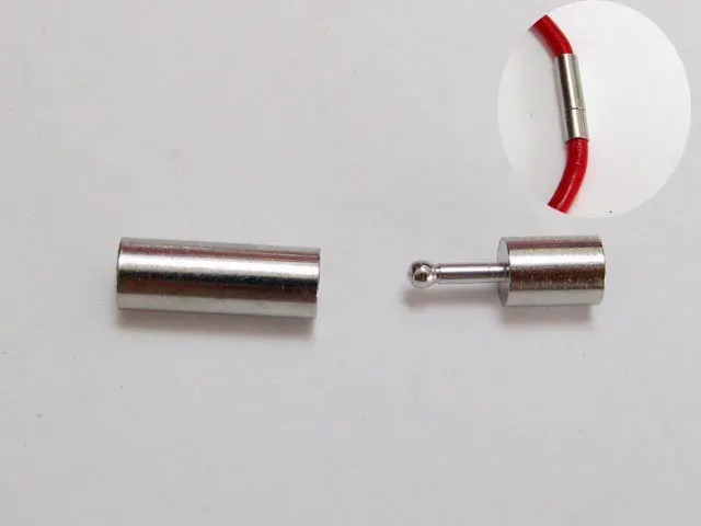 

10 Stainless Steel Bayonet Clasps For 2mm Leather Cord