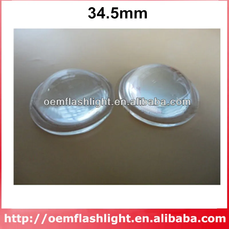 

34.5mm Optical Glass LED Lamp Lens - 1pc