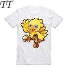 Мужская Карнавальная футболка Moogle Chocobo, с коротким рукавом и круглым вырезом, лето 2019