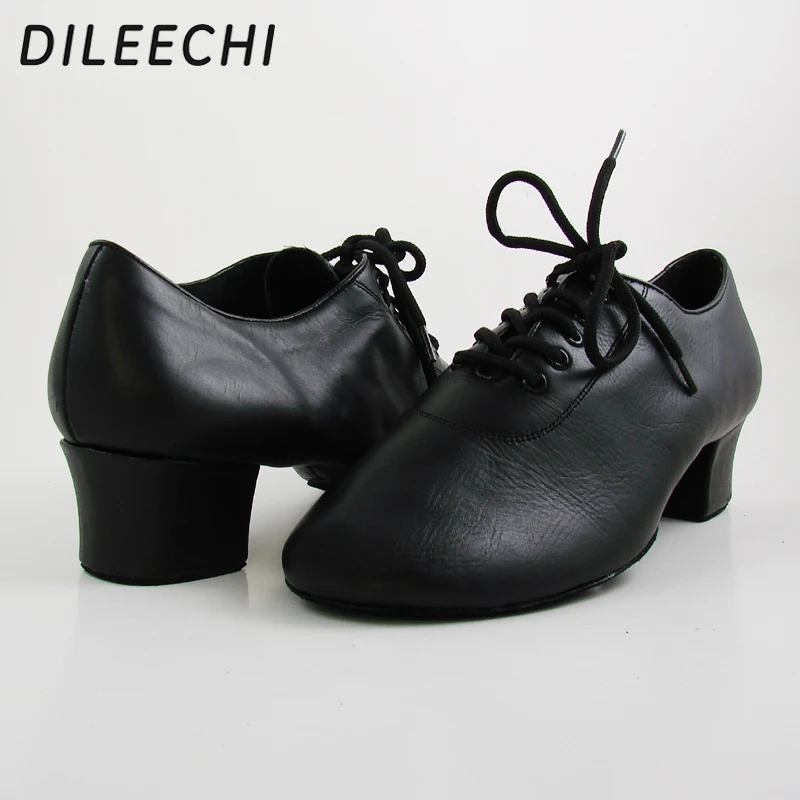 Туфли для бальных танцев DILEECHI из натуральной кожи мужские туфли