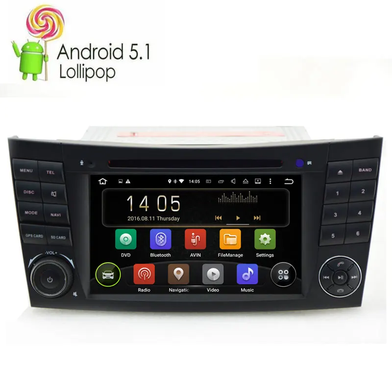 Мультимедийный DVD плеер на Android 9 0 с GPS навигацией для Mercedes Benz E Class W211 E200 E220 E240 E270 E280