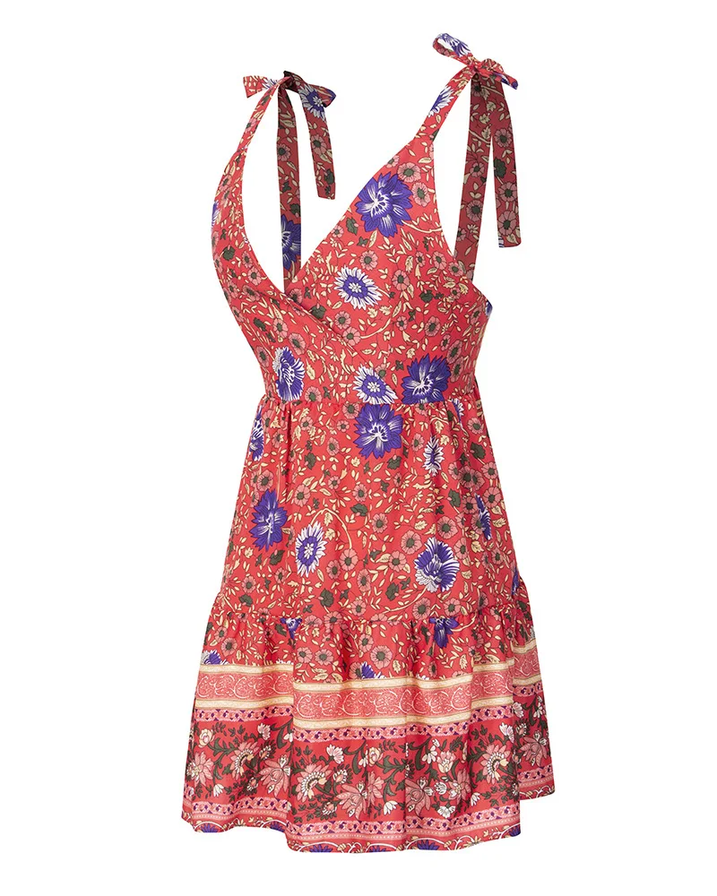 Woman Summer print dress 4 colors Beach holiday beach short | Женская одежда