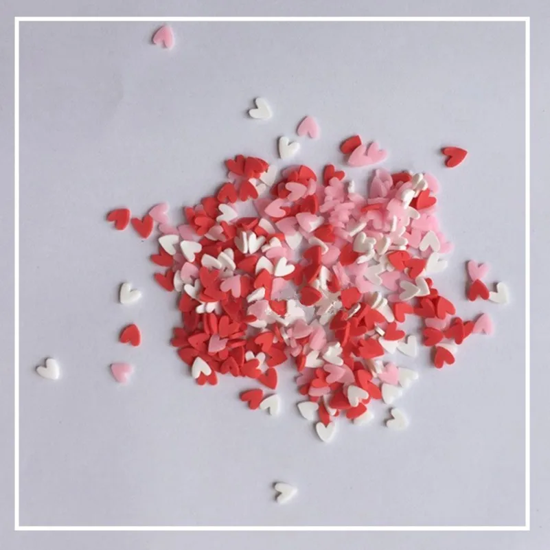 100 г Полимерная глина в форме сердца моделирование еды шоколада посыпать для