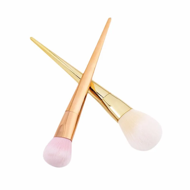 7 шт. набор кистей для макияжа розовое золото серебро тени век основа бровей пудра