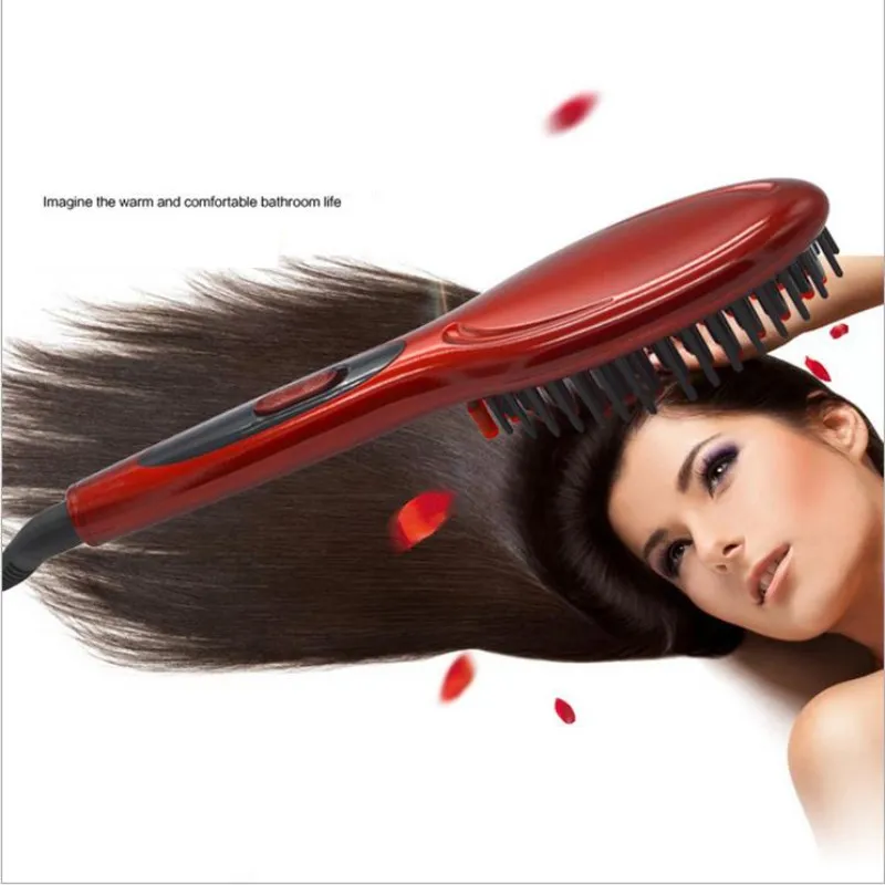 2017 1 шт. выпрямитель для волос|comb iron|electric combstraightener hair comb brush |