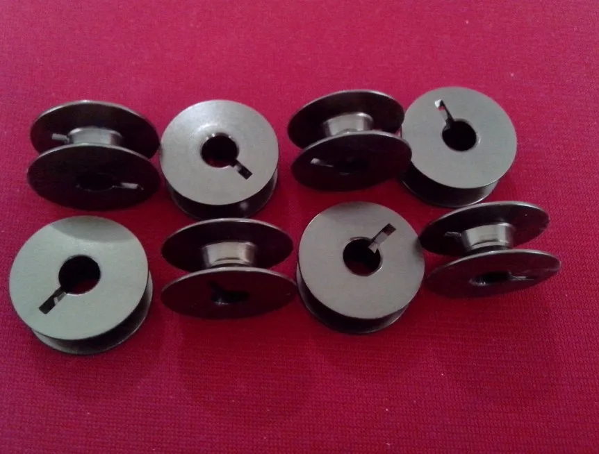 Sewing machine shuttle embroidery bobbin slotted alumina flat wire core middle groove shaped | Дом и сад