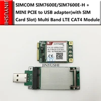 jinyushi for simcom sim7600esim7600e h mini pcie to usb adapter with sim card slot multi band lte module cat4 module