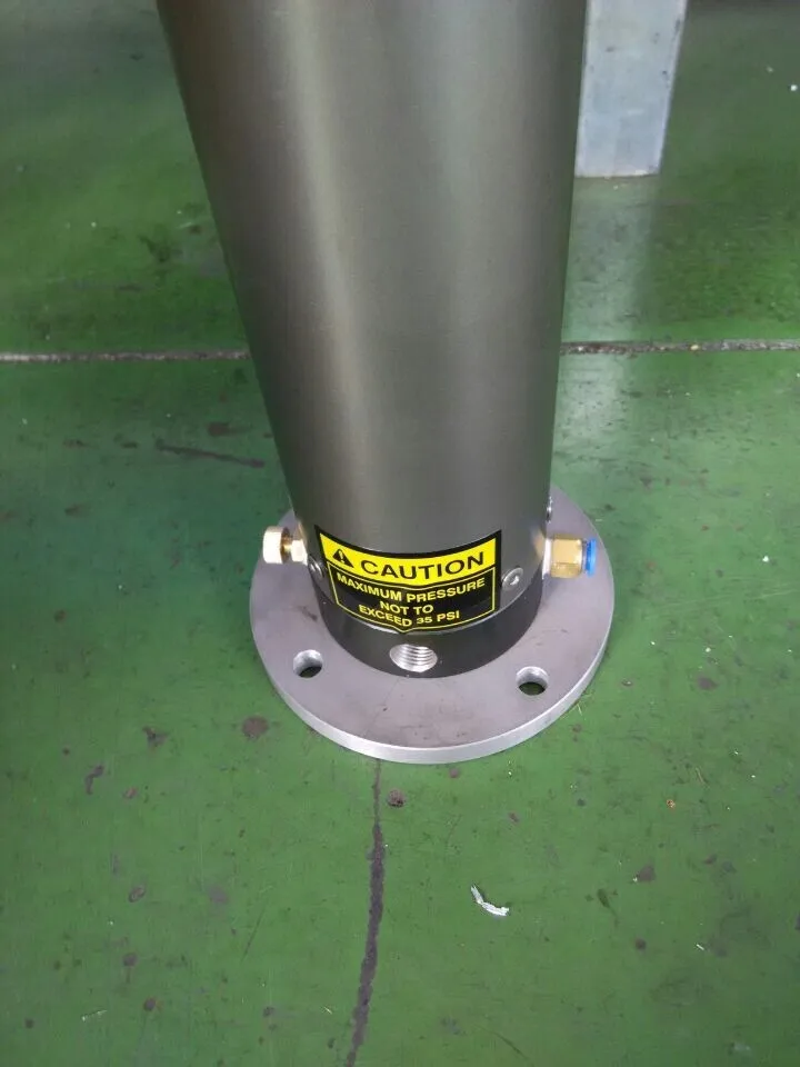 3m &amp 1 75 m Mini Пневматическая телескопическая мачта с нижним фланцем и кронштейнами