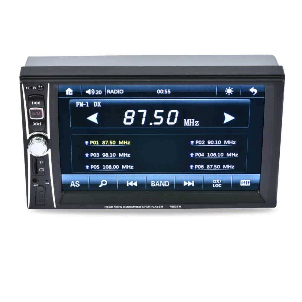 AZGIANT6.6 &quotHD Автомобильный Mp5 навигатор 7 цветов подсветка Bluetooth ручной интернет