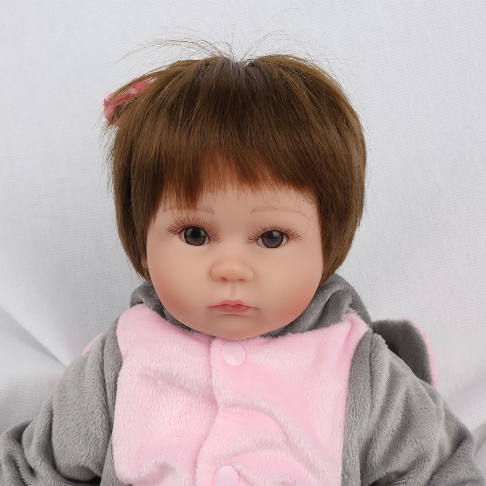 NPKDOLL Reborn куклы 16 дюймов мягкая силиконовая кукла детские мини игрушки для девочки