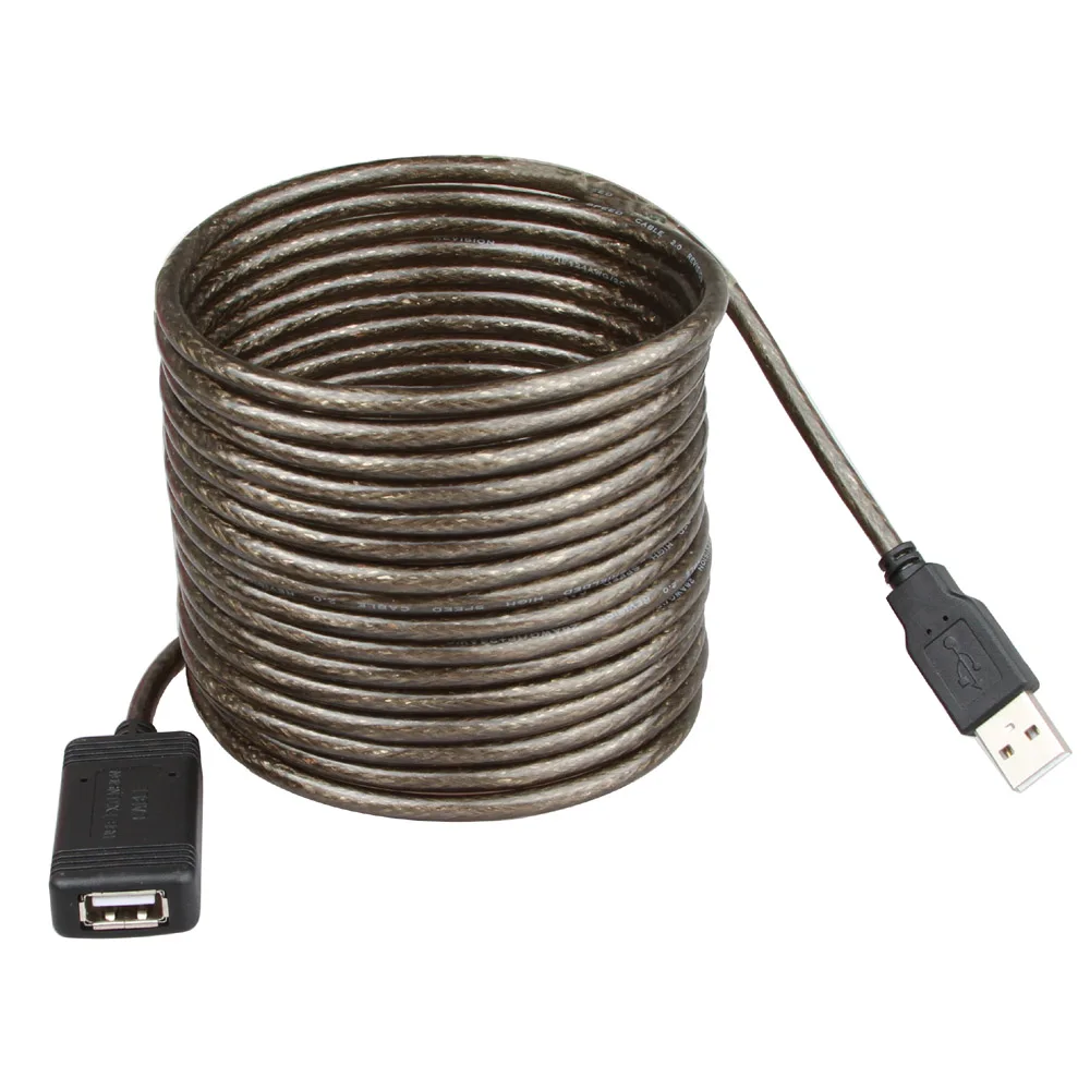 

30 м/25 м/20 м/10 м/5 м USB удлинитель со встроенным усилителем сигнала чипсет мужской и женский ретранслятор удлинитель Кабель