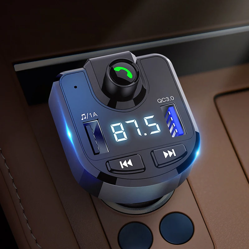 DSMOTEK Автомобильный MP3 плеер Bluetooth Handsfree FM передатчик QC3.0 Быстрая зарядка Поддержка
