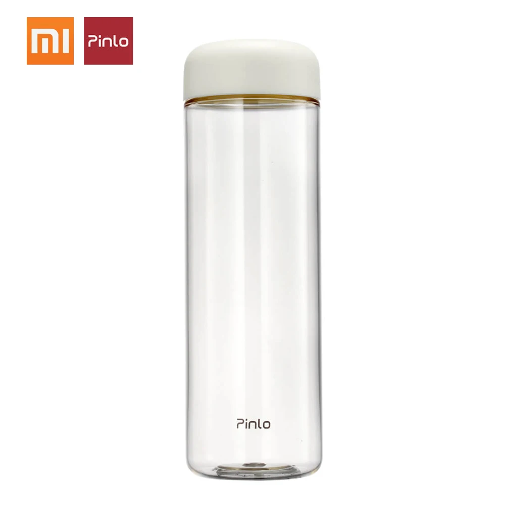 Белый Xiaomi Mijia Pinlo ручная чашка для воды с изоляцией для воды, кофе, чая, чашка 500 мл запаянный герметичный термостойкий FDA PP силиконовый - Цвет: Белый
